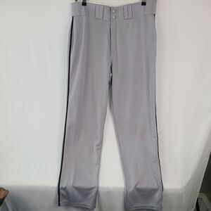 Easton Softball/Baseball Pants - Mens L Gray with Black pinstripe - EUC
